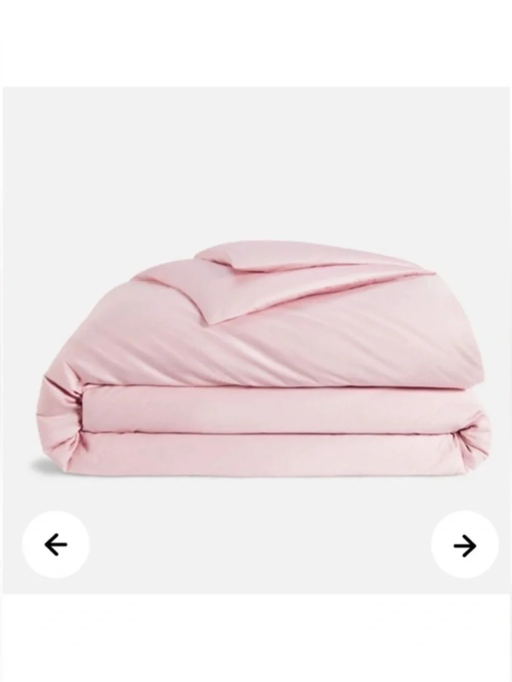 Brooklinen Cotton Duvet Cover in Rose Quartz